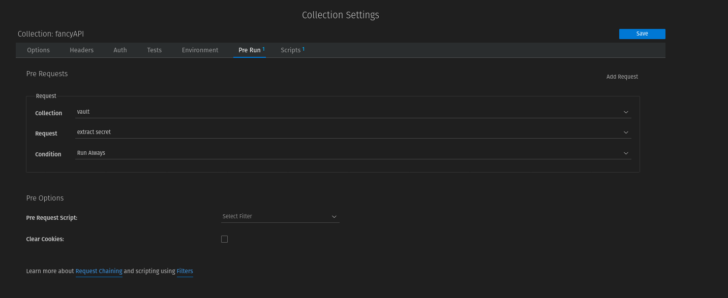 Get dynamic secret variables in VSCode's Thunder client from Hashicorp Vault